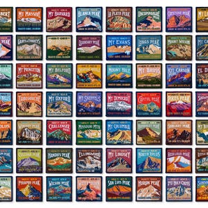 The Colorado 14ers Patch Collection