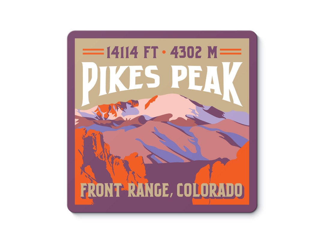 Pikes Peak Colorado 14er Sticker - Etsy