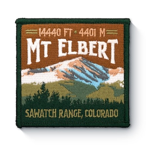 Mt Elbert Colorado 14er Patch