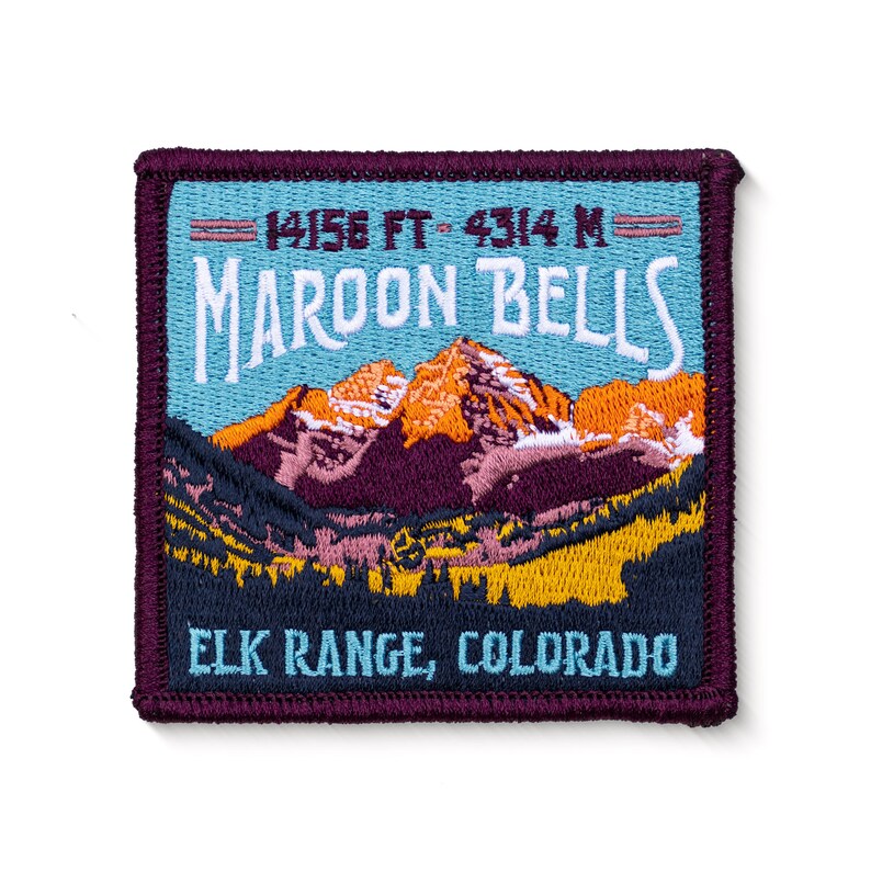 Maroon Bells Colorado 14er Patch