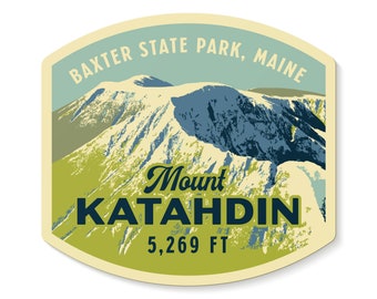 Mount Katahdin Decal Sticker