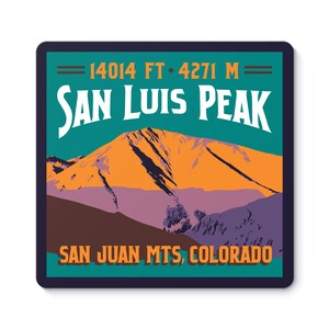 San Luis Peak Colorado 14er Sticker