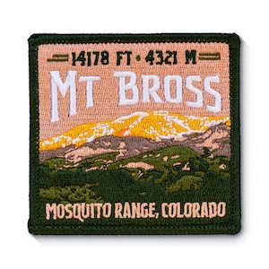 Mt Bross Colorado 14er Patch