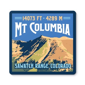 Mt Columbia Colorado 14er Sticker