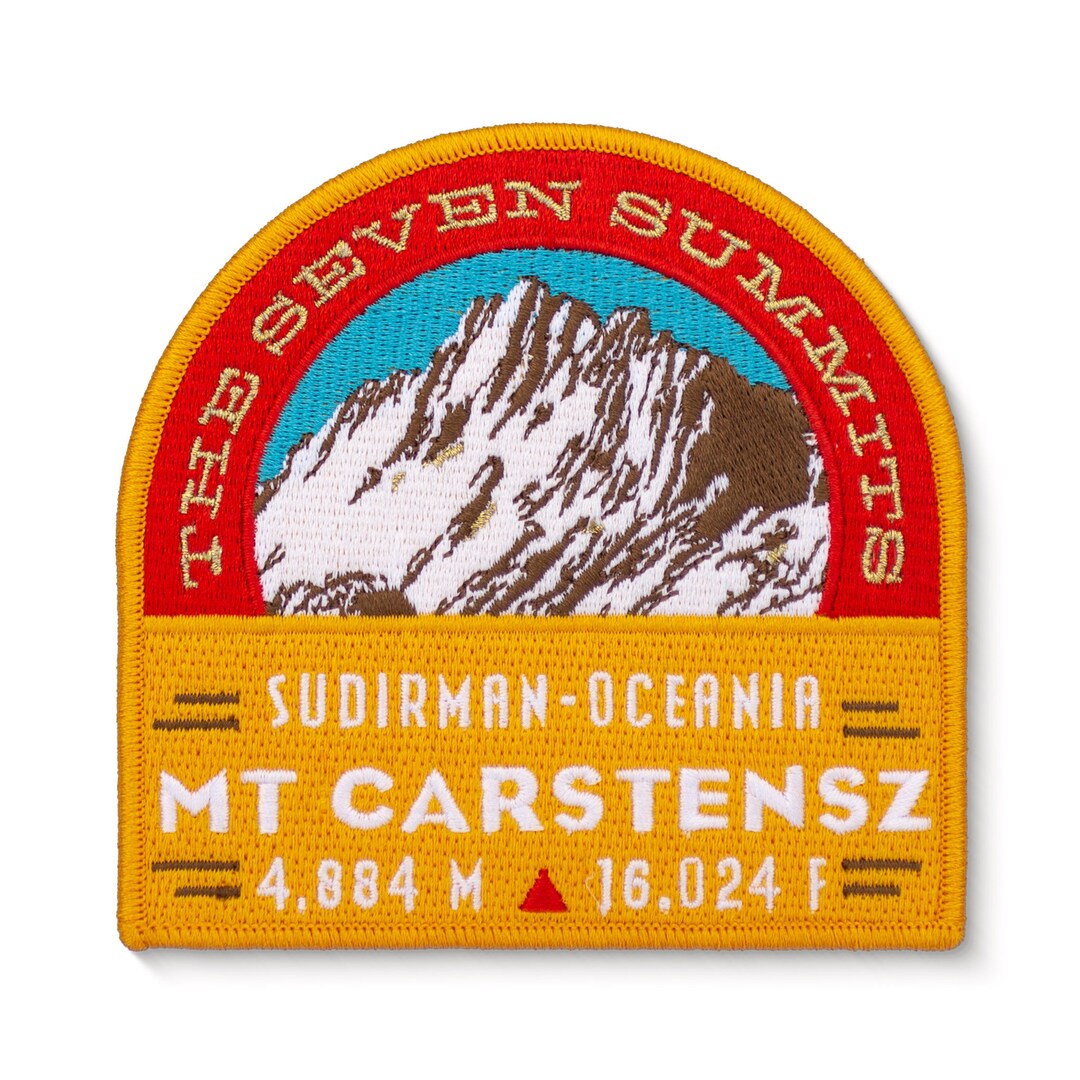 Mt. Carstensz Seven Summits Series Patch Etsy