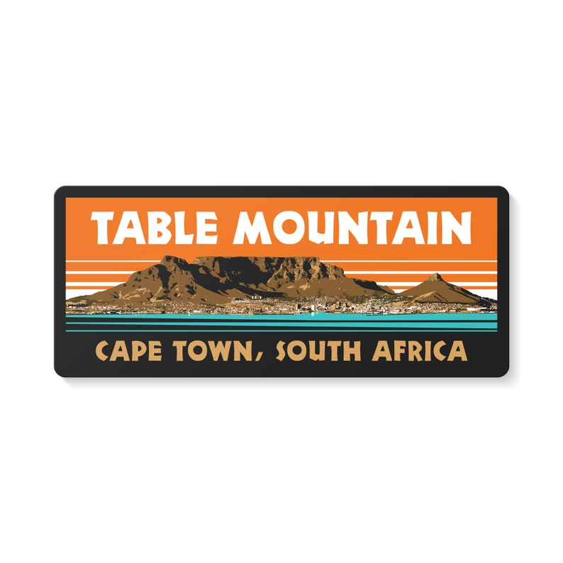 Table Mountain Cape Town South Africa Decal Sticker Etsy
