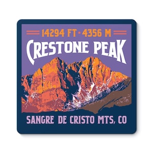 Crestone Peak Colorado 14er Sticker
