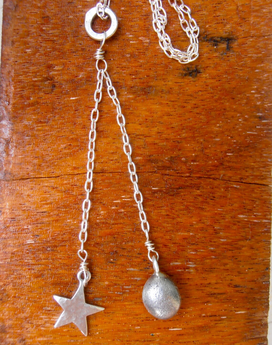 Bold rock Star Necklace Sterling Silver Jordan Etsy