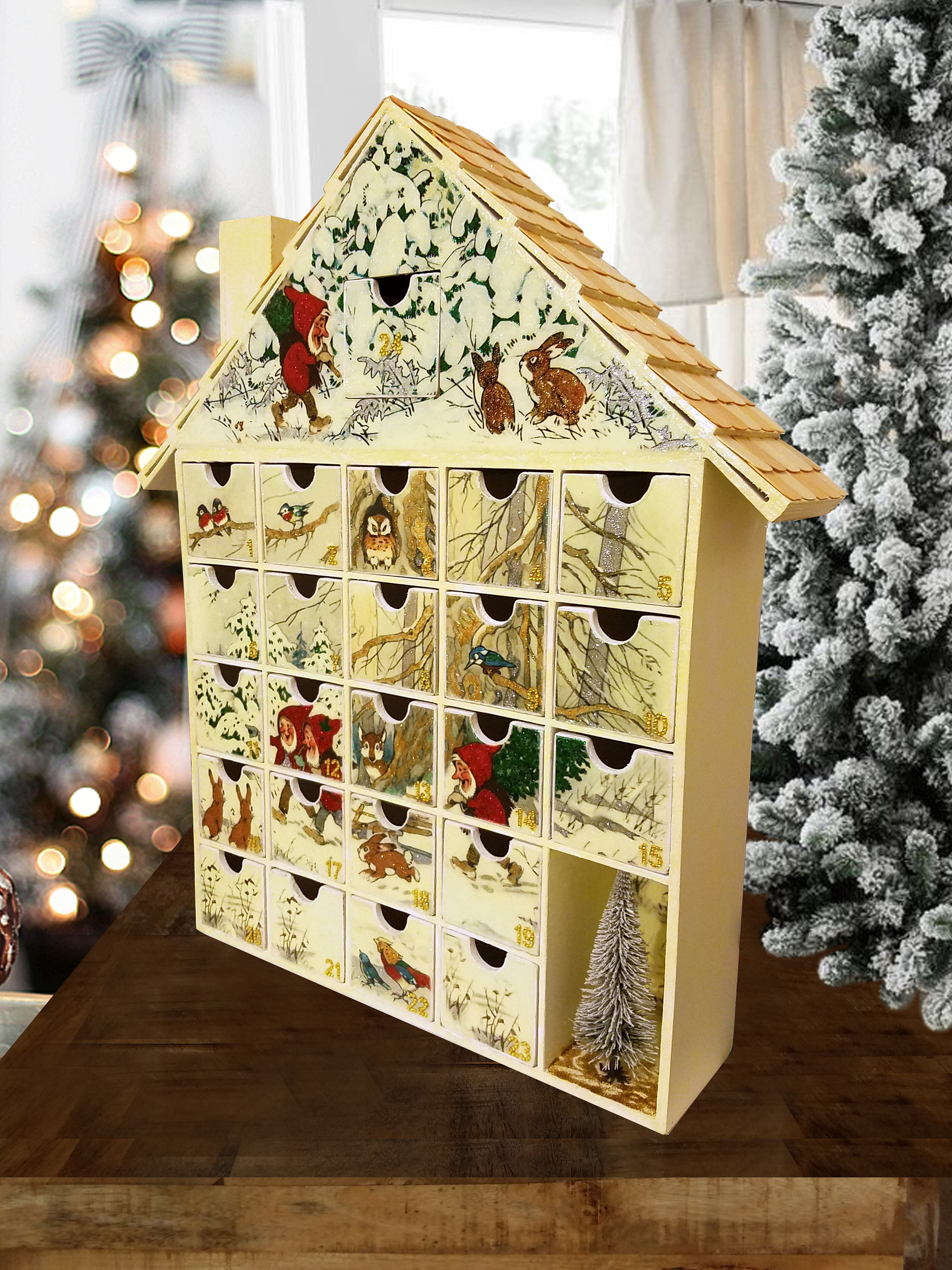 A Glow in the Dark Magical Forest Advent Calendar Christmas Etsy