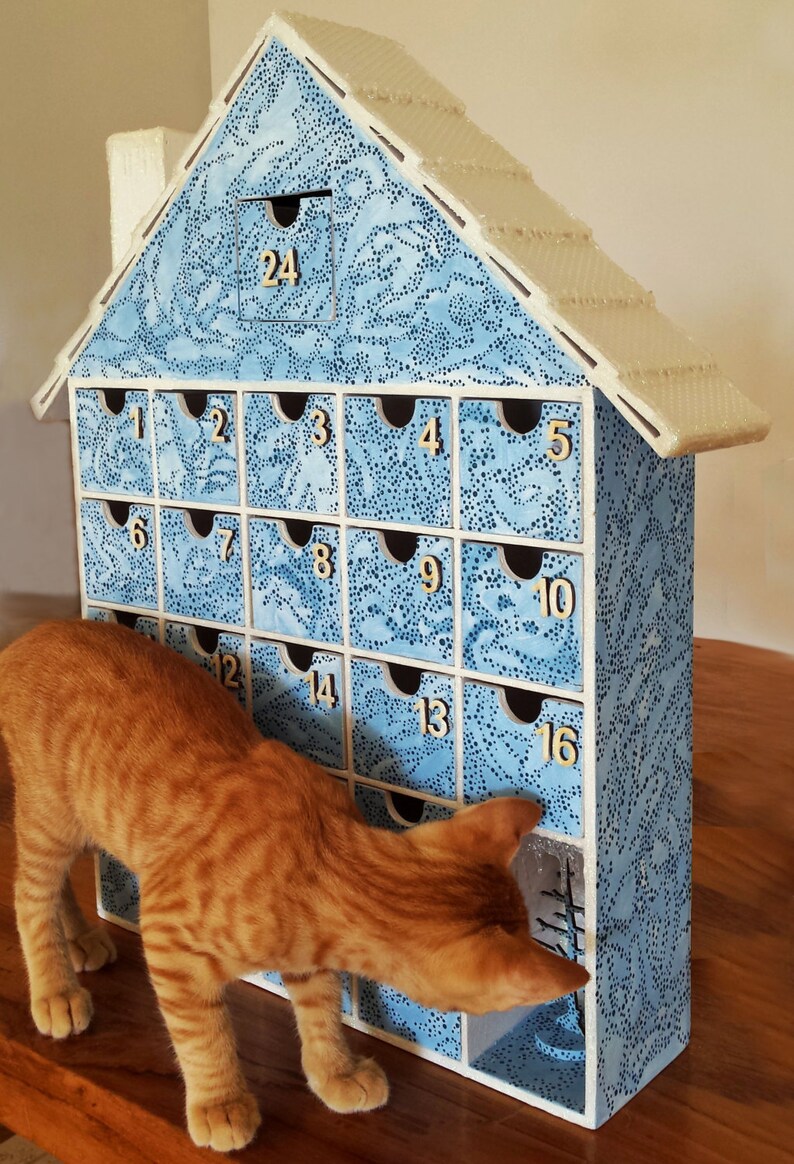 Wooden Advent Calendar Painted A Gift That Keeps On Giving Etsy Denmark