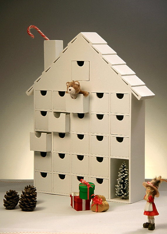 On Sale Wooden Advent Calendar Diy Fast Shipping To The Etsy