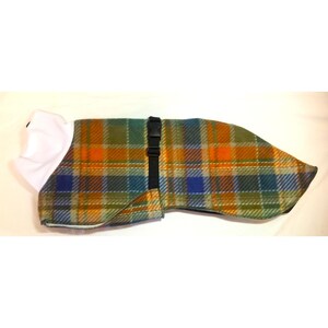 FC3291 Whippet Coat in Medium or Large - Fall Tartan Plaid