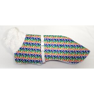C3118 Whippet Coat in Medium or Large - Multi Color Coursing Whippets