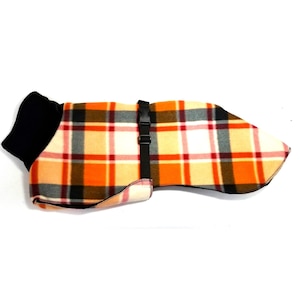 FC3297 Whippet Coat in Medium or Large - Eddie Bauer Red and Cream Plaid