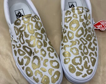 custom leopard vans