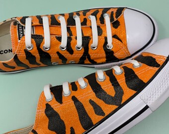 tiger print converse shoes