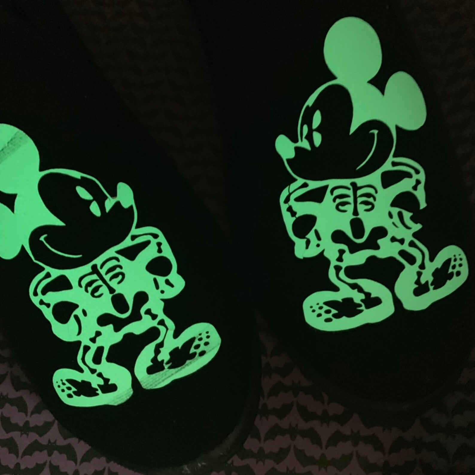 Glow In The Dark Mickey Mouse. Skellington Mickey. Skeleton Etsy