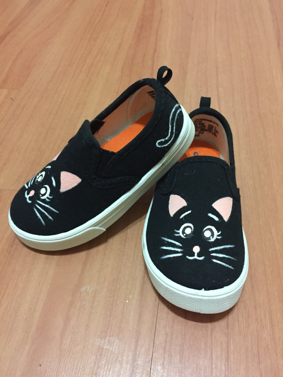 Kitty Cat Shoes Kids Shoes. Black Cat Shoes. Etsy