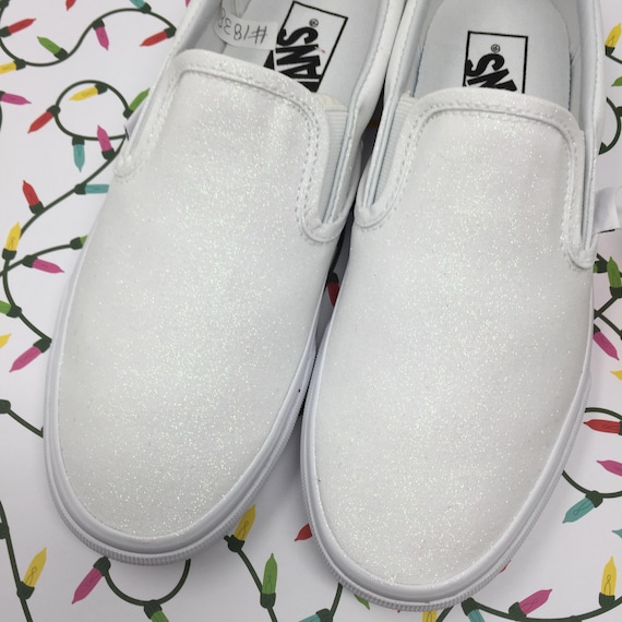white wedding vans