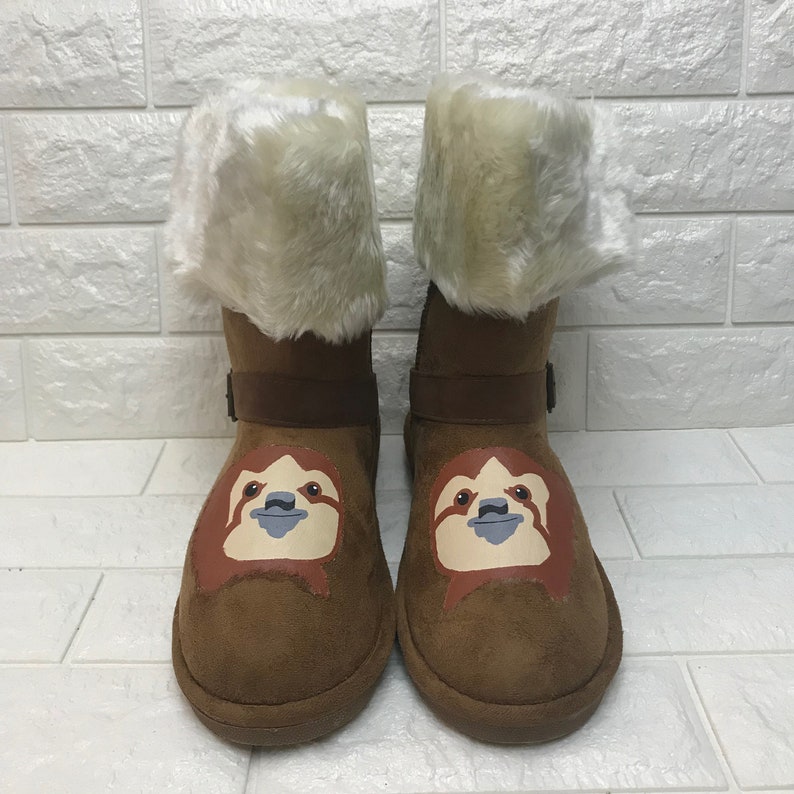 so sloth knee high sweater boots