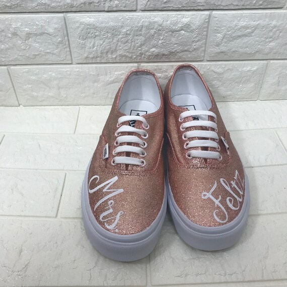 rose gold vans shoes