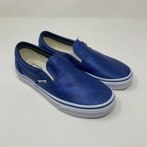 blue glitter vans