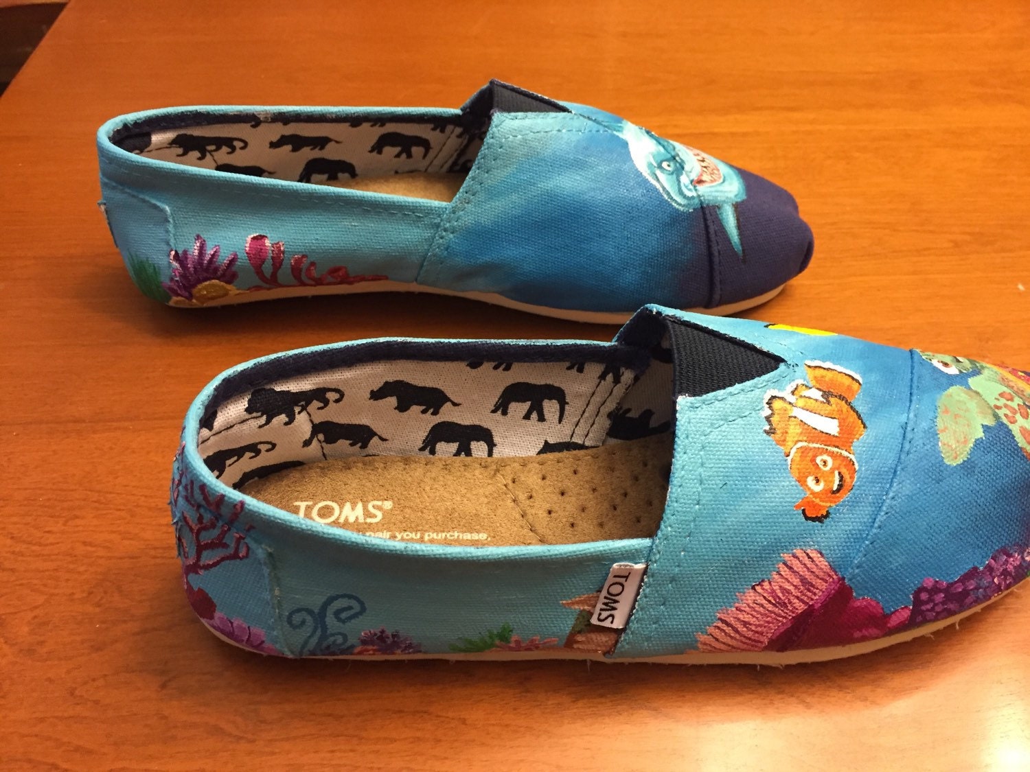 Finding Nemo Toms hand painted finding nemo shoes finding | Etsy