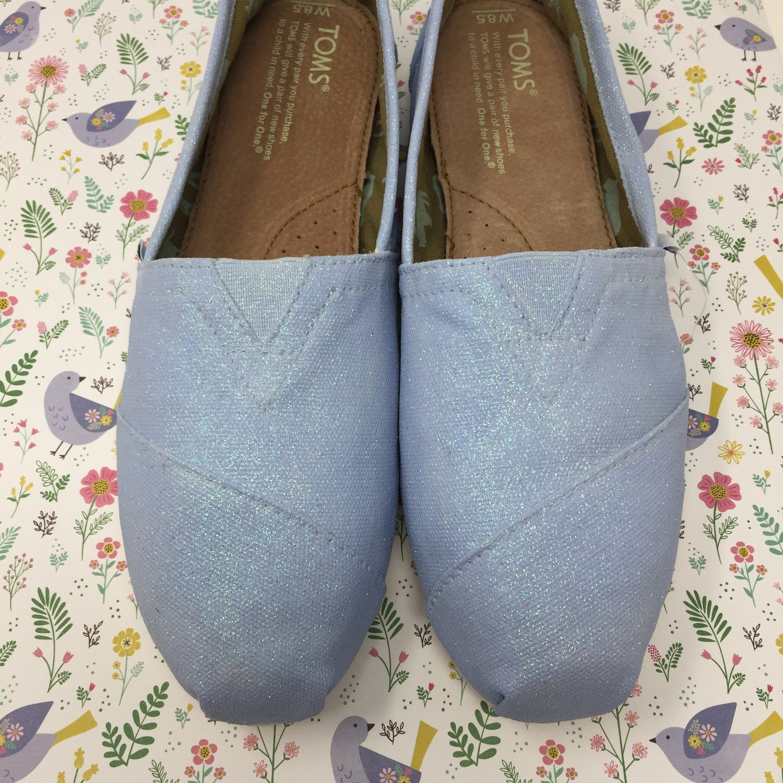 Light Blue Glitter Toms. Light Blue Glitter Shoes. Light Blue | Etsy