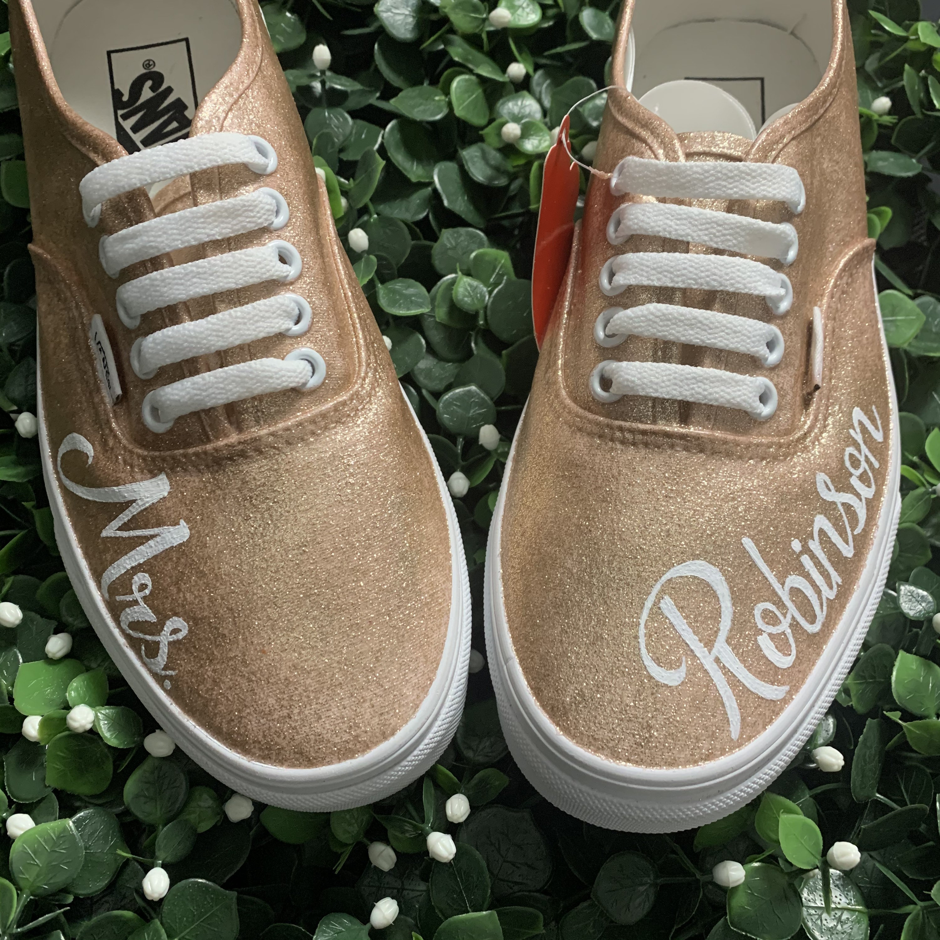 vans shoes rose gold