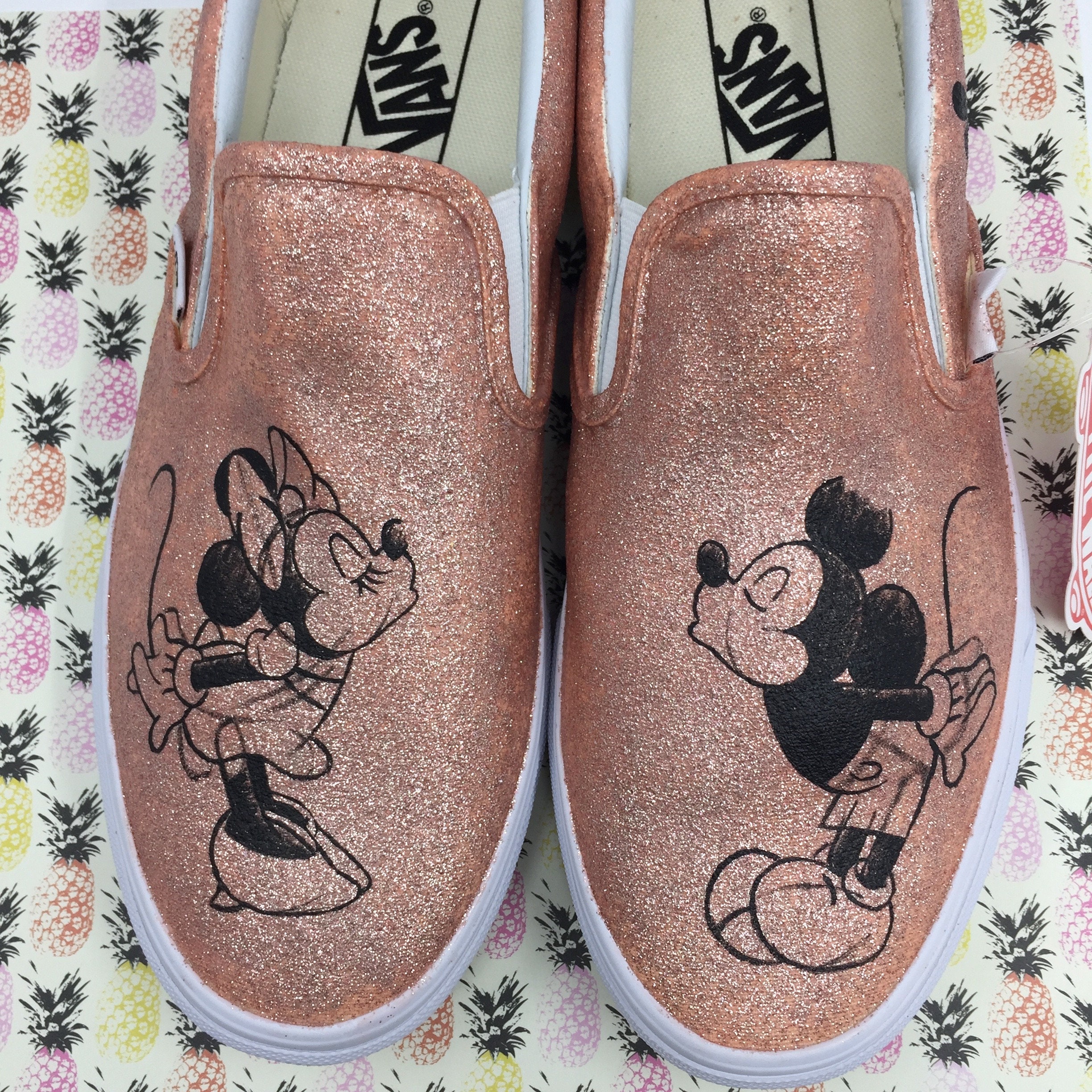 vans shoes rose gold