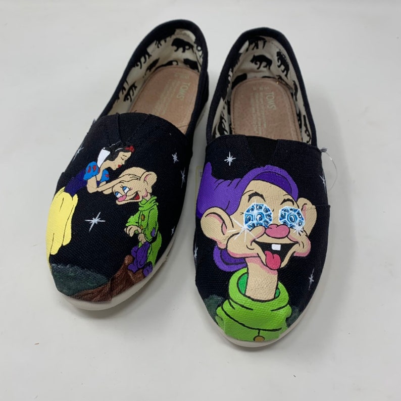 Dopey Toms. Snow White Toms. Snow White Shoes. Vintage