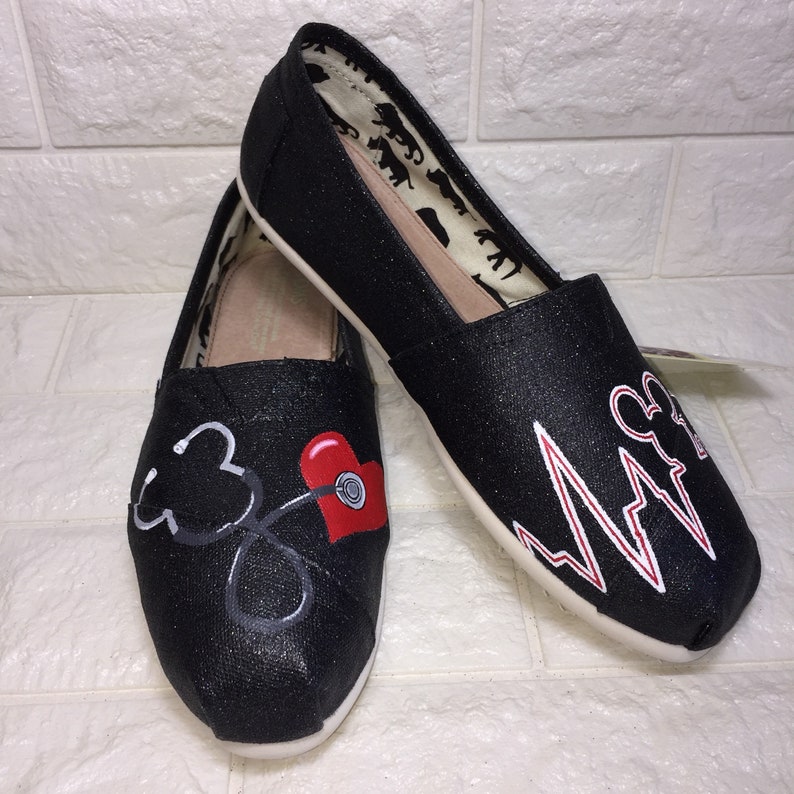 Dr. Disney Shoes Glitter Nurse Disney Shoes MICKEY mouse