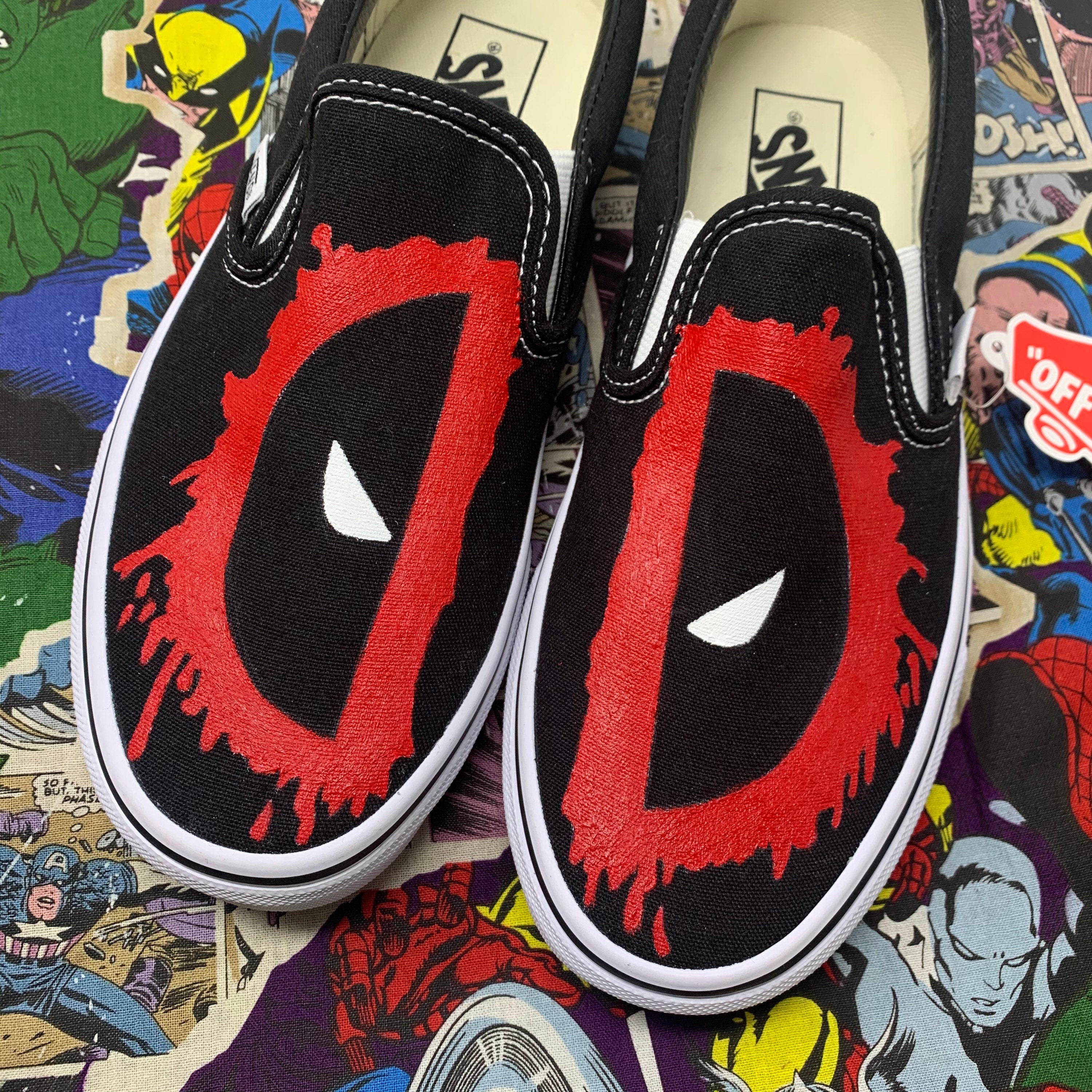 vans shoes deadpool