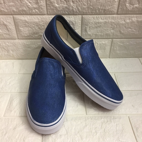 glitter blue vans