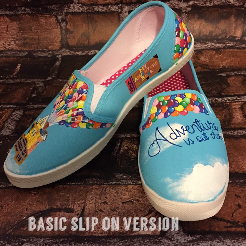 UP Toms. Handpainted Custom UP Shoes. Ellie & Carl. Adventures | Etsy