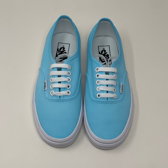 light blue vans low top