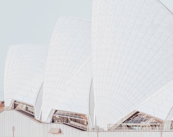 Coastal light and airy print, coastal Sydney  print, Sydney Opera House, sydney travel photo, sydney harbour print, light and pastel print