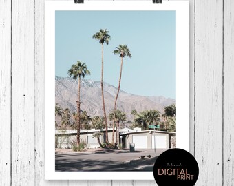 Palm Springs Print: Mid-Century Modern Wall Art (Digital Download)
