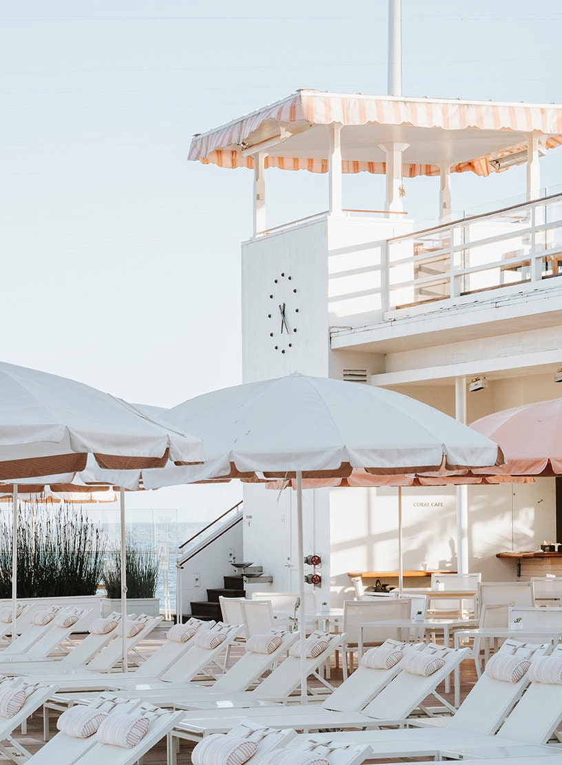 Coral Casino Print: Santa Barbara Coastal Wall Art