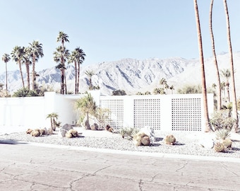 Palm Springs photography, Palm Springs Print, Palm Springs home, California photography, Desert photography, palm trees, mid century home