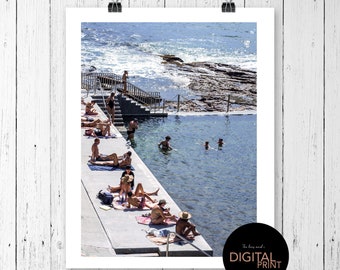 Wylies Baths Print: Coogee Beach, Sydney Seascape (Digital Download)