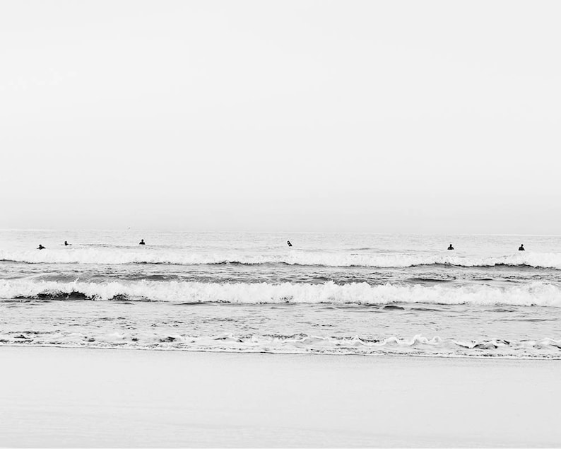 Bondi beach beach poster Ocean photography Beach print surfing print Beach photography Black and white photography surfers photo