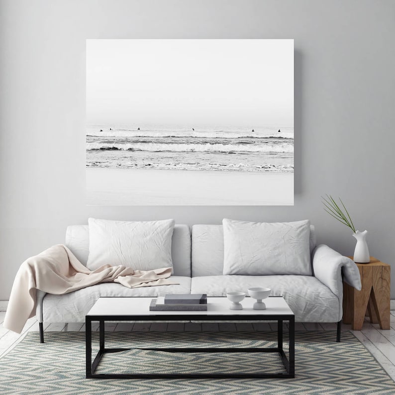 Bondi beach beach poster Ocean photography Beach print surfing print Beach photography Black and white photography surfers photo