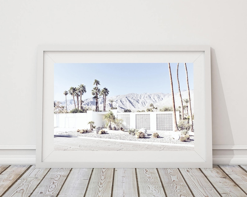 Palm Springs photography, Palm Springs Print, Palm Springs home, California photography, Desert photography, palm trees, mid century home image 3