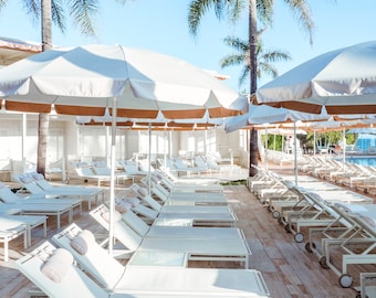 Coral Casino Pool Print: Vintage Santa Barbara Beach Club Wall Art