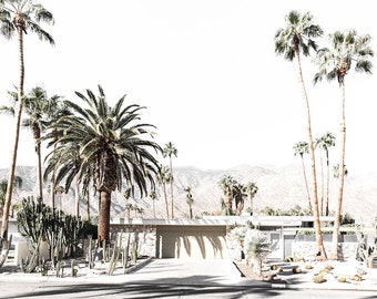 Palm Springs Photography, Palm trees, Palm Springs Photography, Desert Landscape, California Architecture,Retro, Vintage decor, mid century
