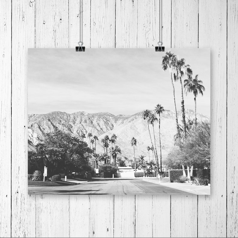 Palm Springs photography Palm Springs Print black and white Etsy