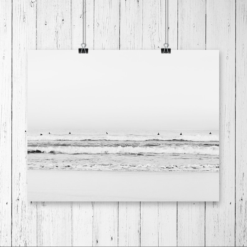 Bondi beach beach poster Ocean photography Beach print surfing print Beach photography Black and white photography surfers photo