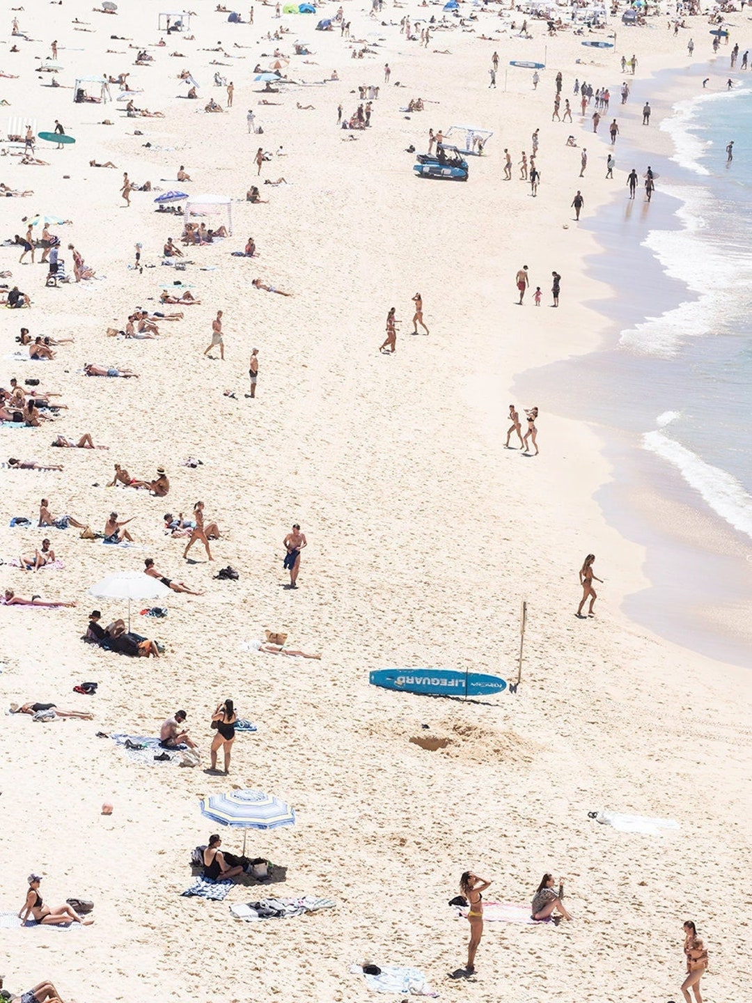 Bondi Beach People Print, Bondi Beach Photo, Crowded Beach Print, Beach ...