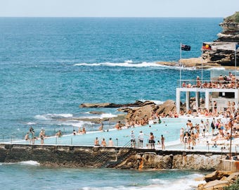 Bondi Icebergs Pool Print: Turquoise Ocean Photography, Coastal Decor